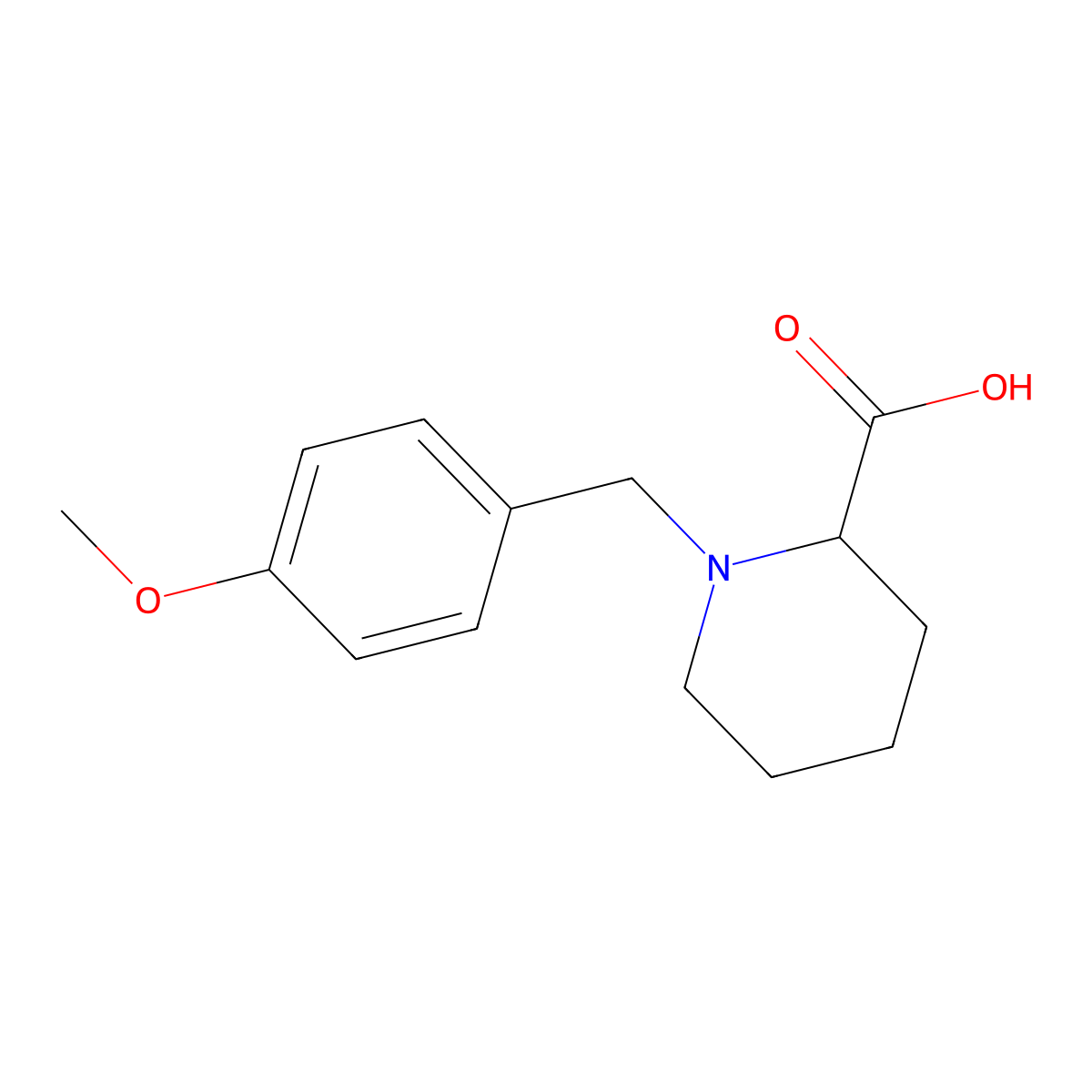1-(4-Methoxy-benzyl)-piperidine-2-carboxylic acid molecular structure, CAS 775271-42-6