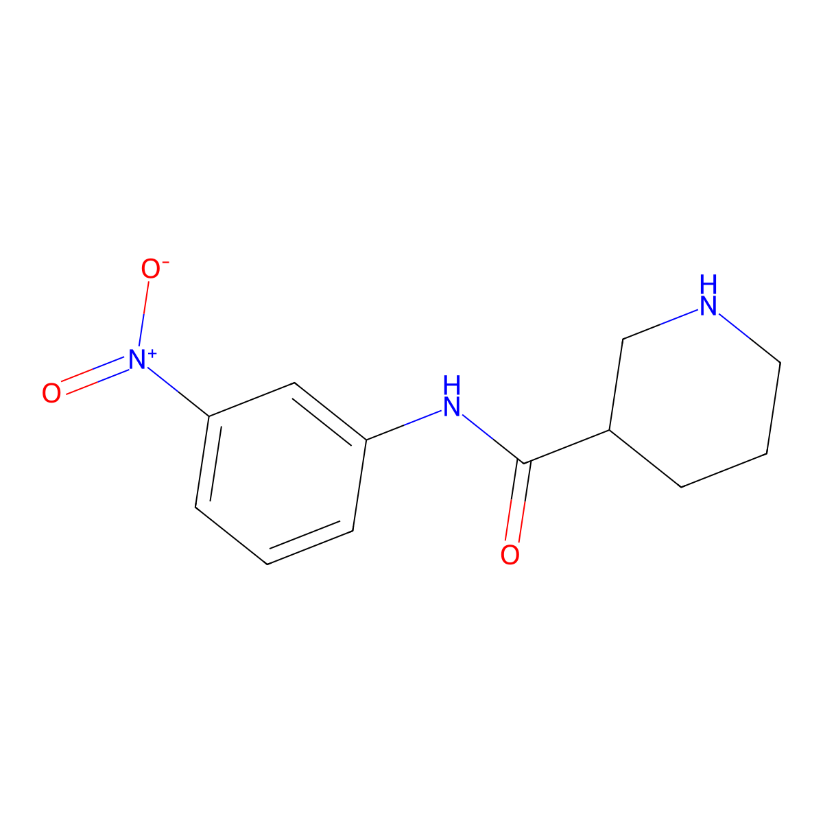 N-(3-Nitrophenyl)piperidine-3-carboxamide molecular structure, CAS 775282-63-8