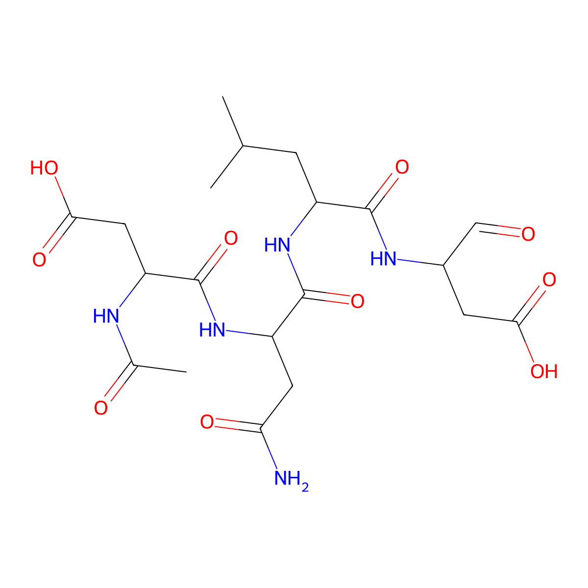 Ac-DNLD-CHO molecular structure, CAS 775289-20-8