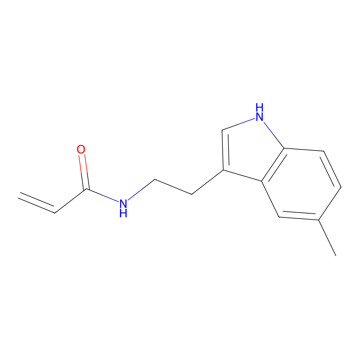 N-[2-(5-methyl-1H-indol-3-yl)ethyl]prop-2-enamide molecular structure, CAS 775289-84-4