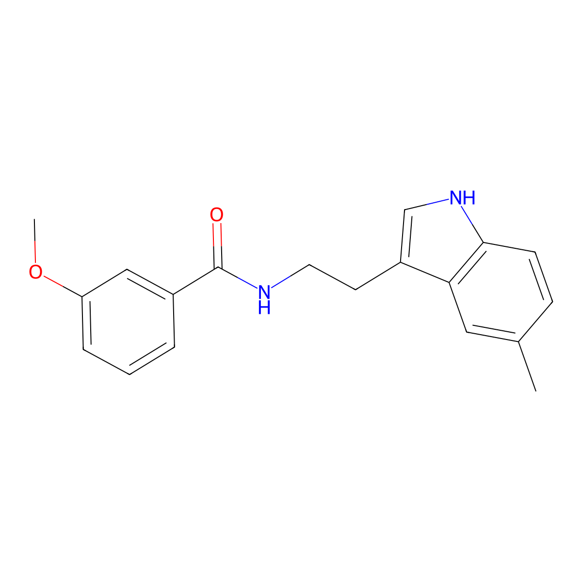 3-methoxy-N-[2-(5-methyl-1H-indol-3-yl)ethyl]benzamide molecular structure, CAS 775290-00-1