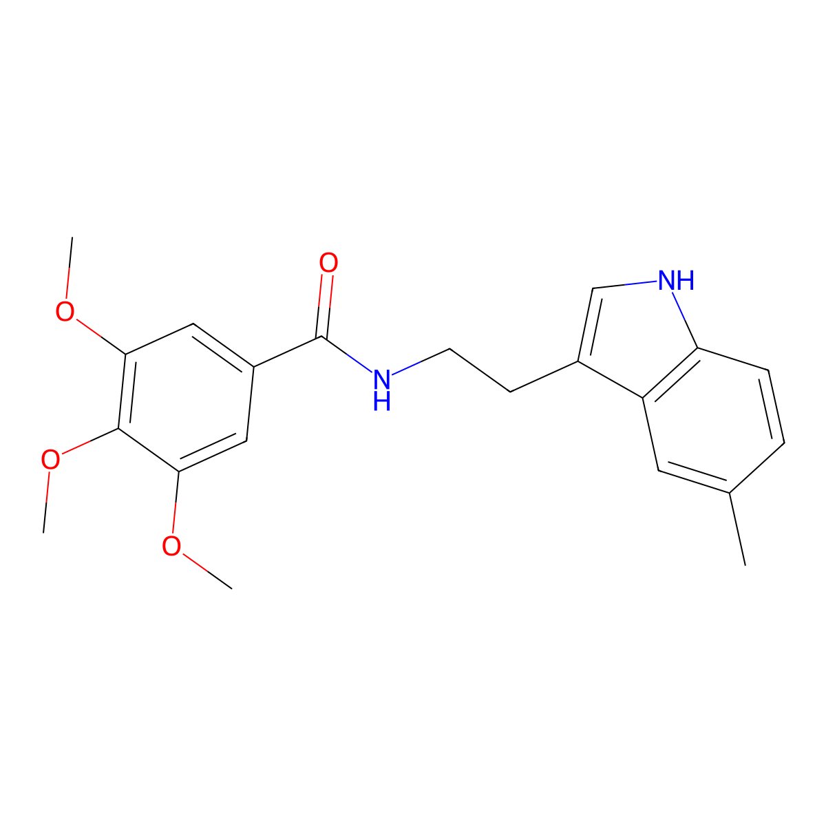 3,4,5-trimethoxy-N-[2-(5-methyl-1H-indol-3-yl)ethyl]benzamide molecular structure, CAS 775290-10-3