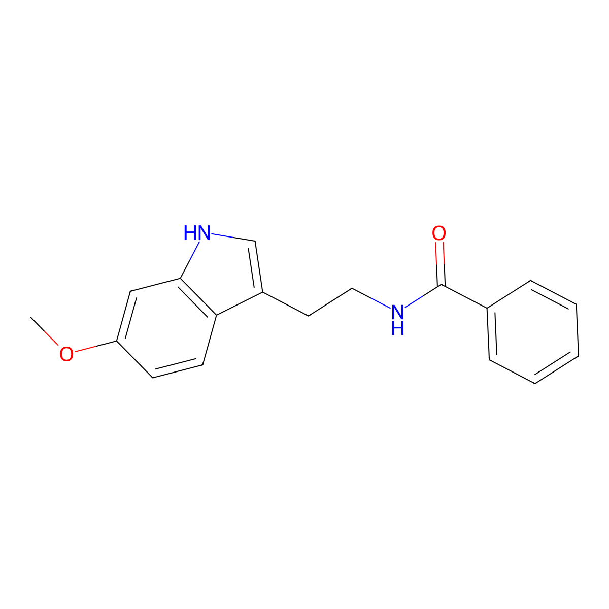 N-[2-(6-methoxy-1H-indol-3-yl)ethyl]benzamide molecular structure, CAS 775291-05-9
