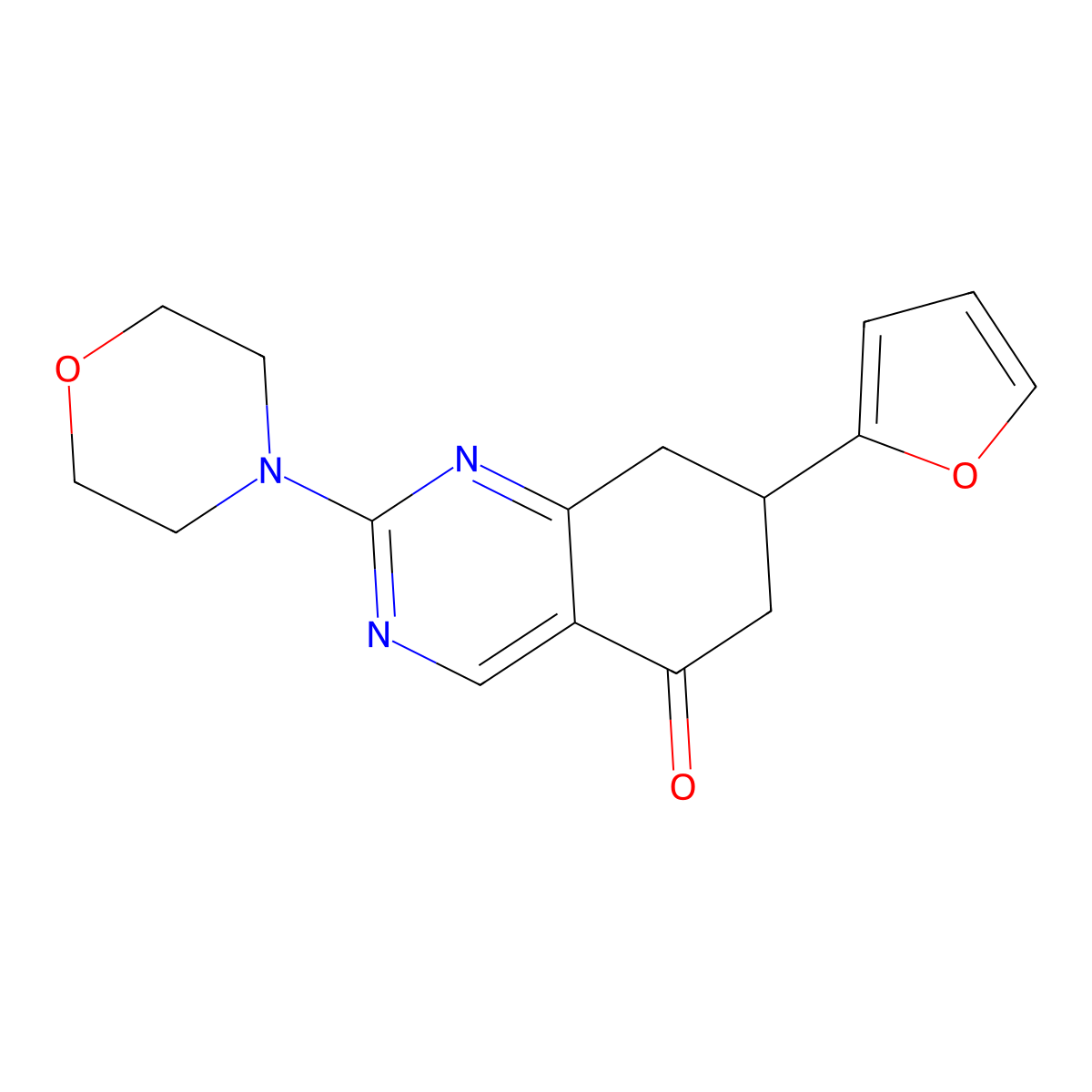 7-(2-Furyl)-2-morpholin-4-yl-6,7,8-trihydroquinazolin-5-one molecular structure, CAS 775293-00-0