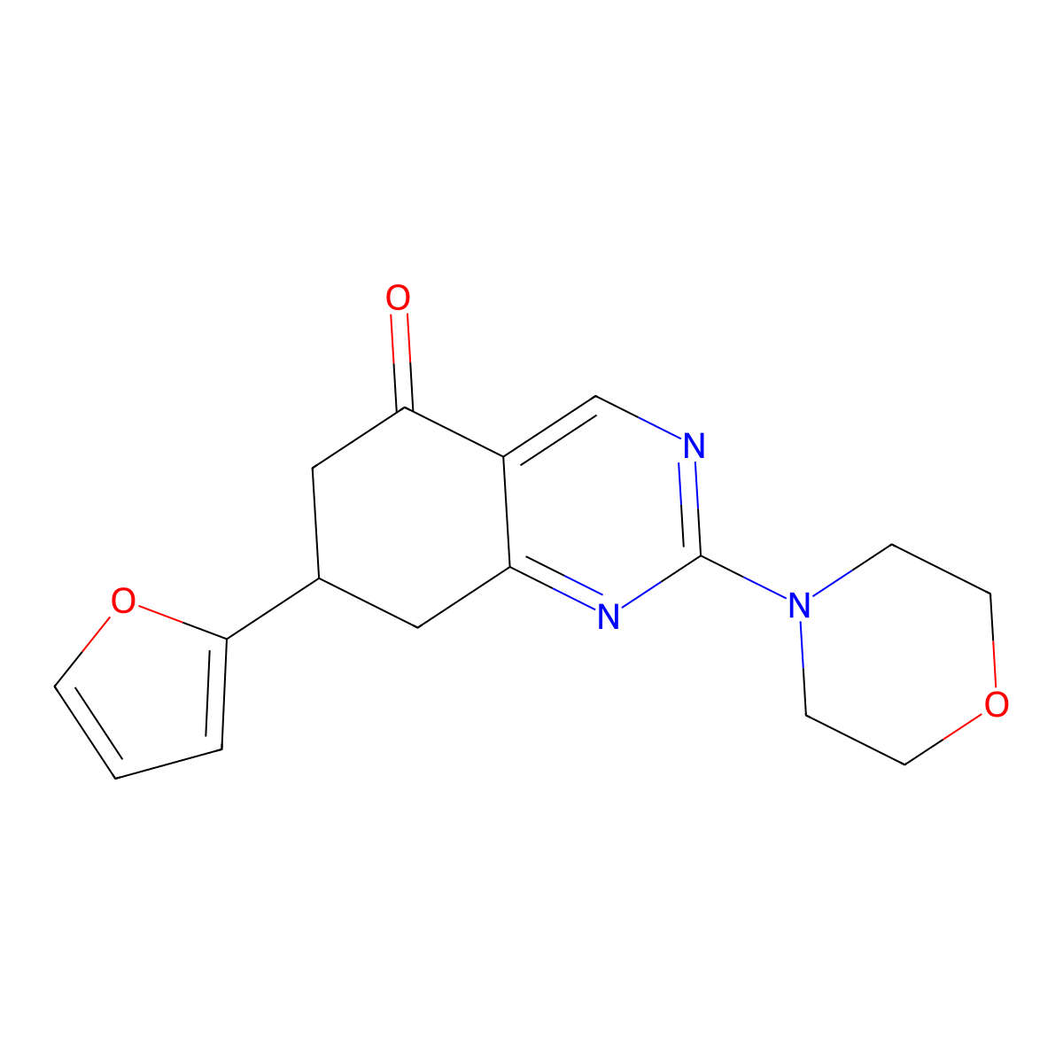 7-(2-Furyl)-2-morpholin-4-yl-6,7,8-trihydroquinazolin-5-one molecular structure, CAS 775293-00-0