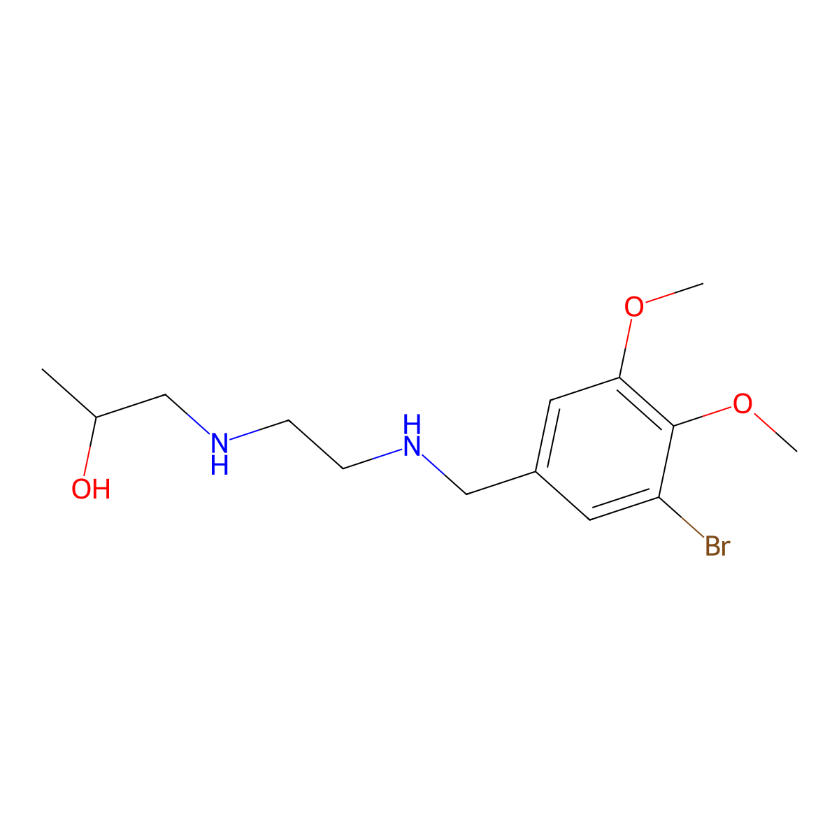 1-({2-[(3-Bromo-4,5-dimethoxybenzyl)amino]ethyl}amino)propan-2-ol molecular structure, CAS 775293-97-5