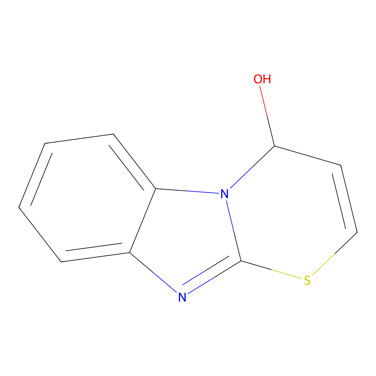 4H-[1,3]thiazino[3,2-a]benzimidazol-4-ol molecular structure, CAS 775294-23-0