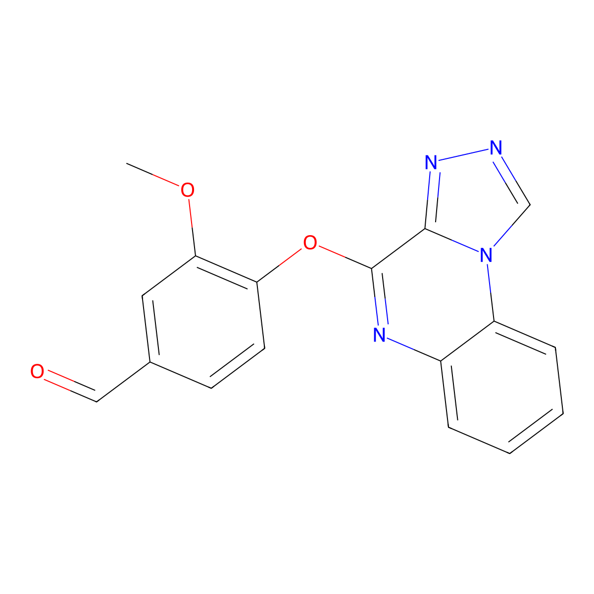 3-Methoxy-4-([1,2,4]triazolo[4,3-a]quinoxalin-4-yloxy)benzaldehyde molecular structure, CAS 775294-27-4