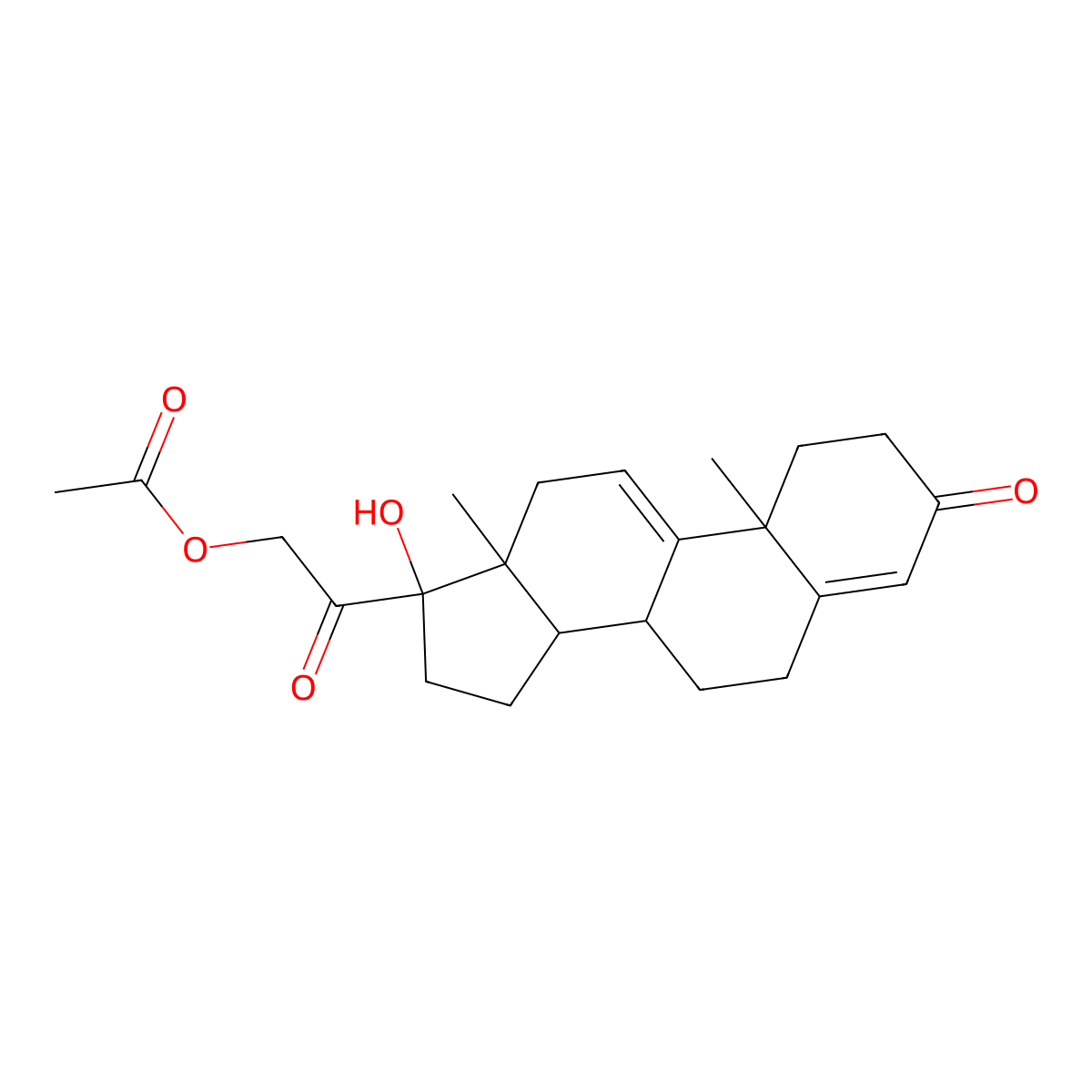 Anecortave Acetate molecular structure, CAS 7753-60-8