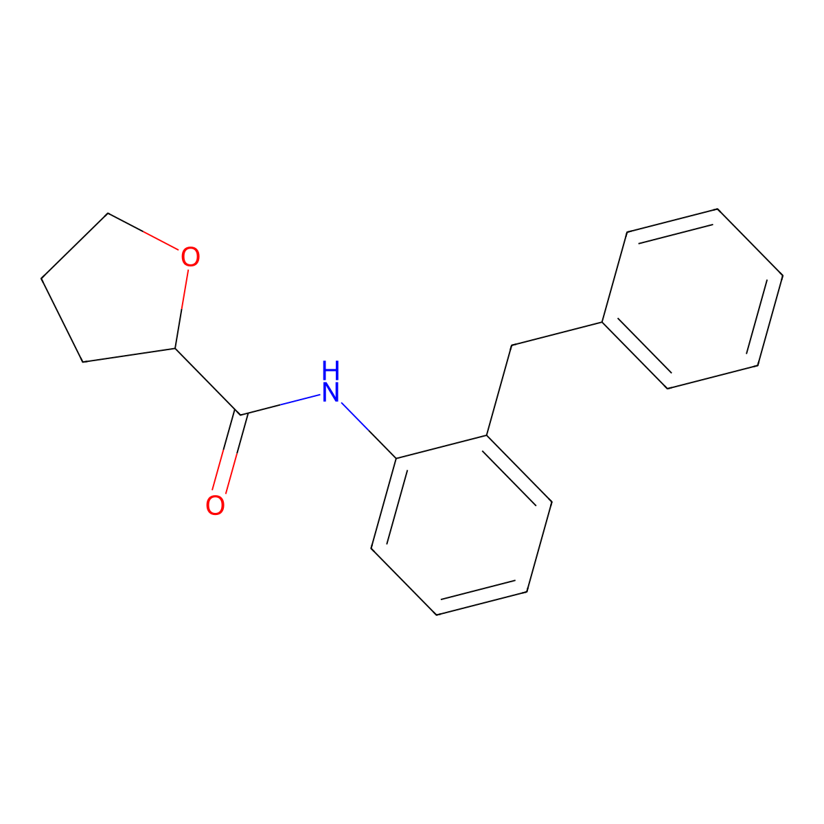 N-(2-benzylphenyl)oxolane-2-carboxamide molecular structure, CAS 775300-26-0