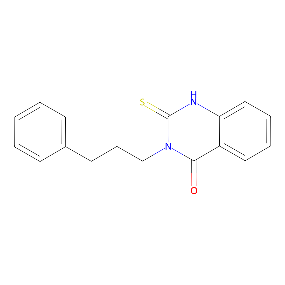 3-(3-Phenylpropyl)-2-sulfanyl-3,4-dihydroquinazolin-4-one molecular structure, CAS 775300-73-7