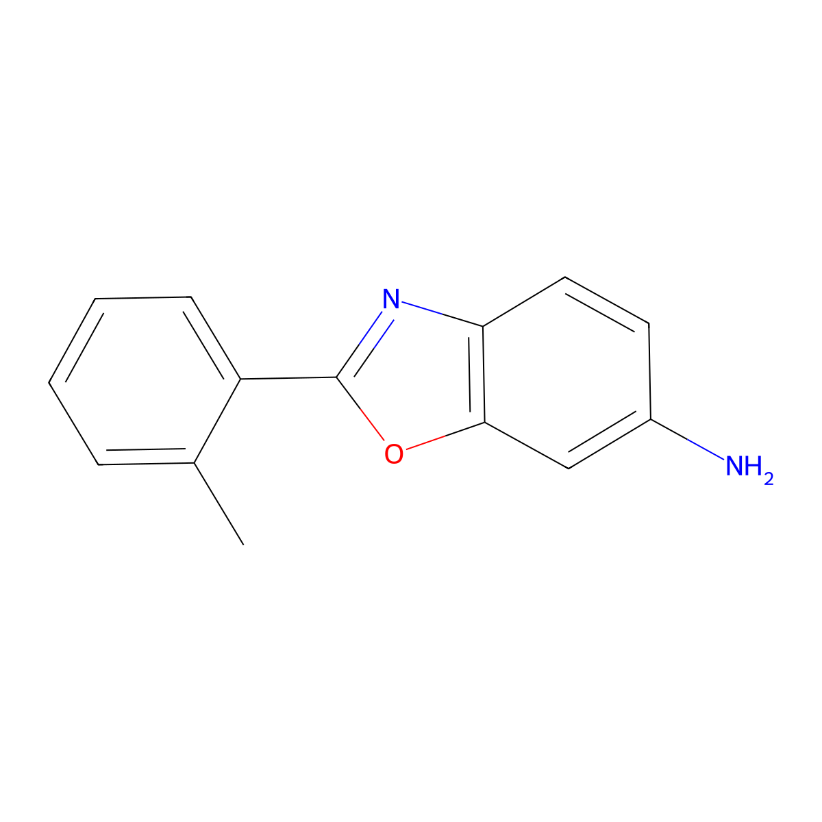 2-(2-Methylphenyl)-1,3-benzoxazol-6-amine molecular structure, CAS 775302-22-2