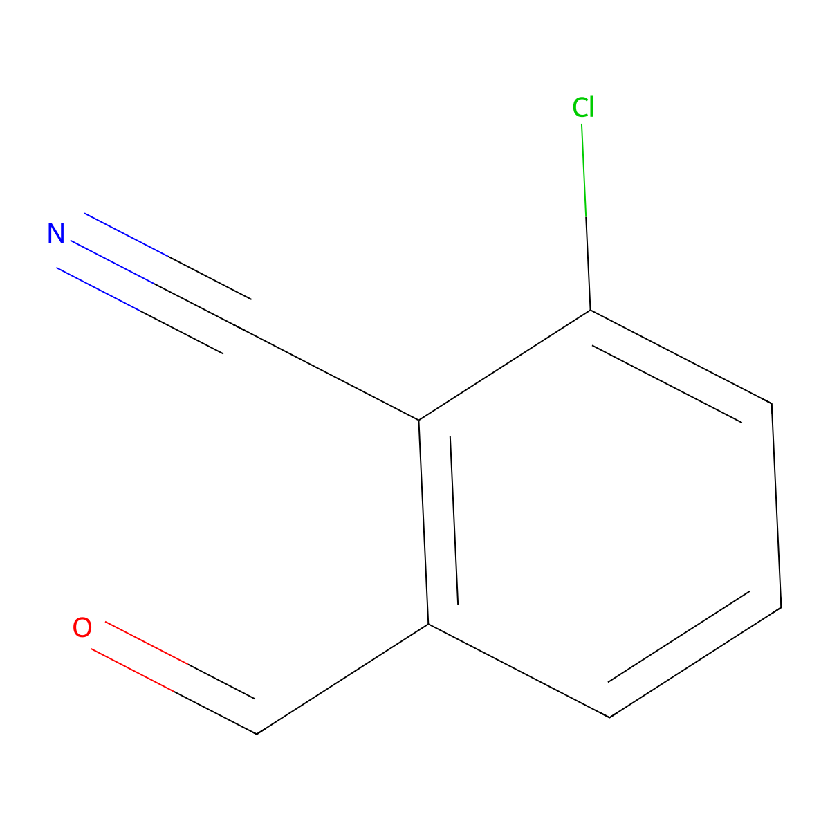 2-Chloro-6-formylbenzonitrile molecular structure, CAS 77532-86-6