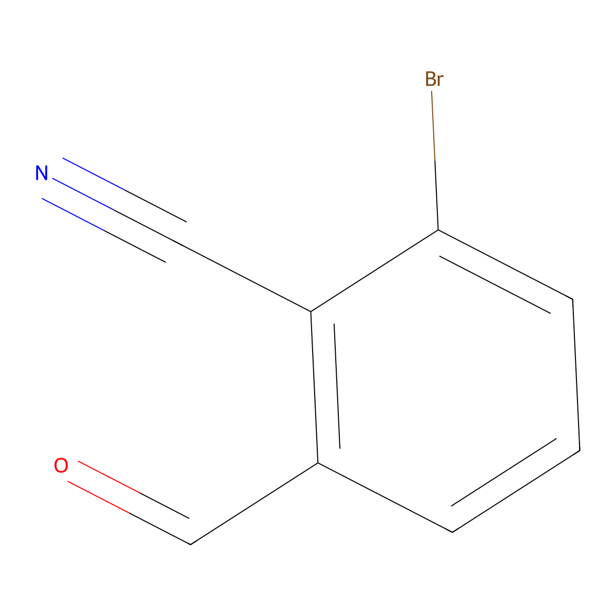 2-Bromo-6-formylbenzonitrile molecular structure, CAS 77532-87-7