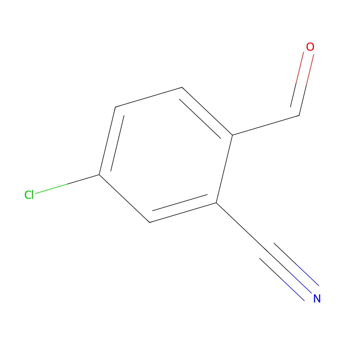 5-Chloro-2-formylbenzonitrile molecular structure, CAS 77532-88-8