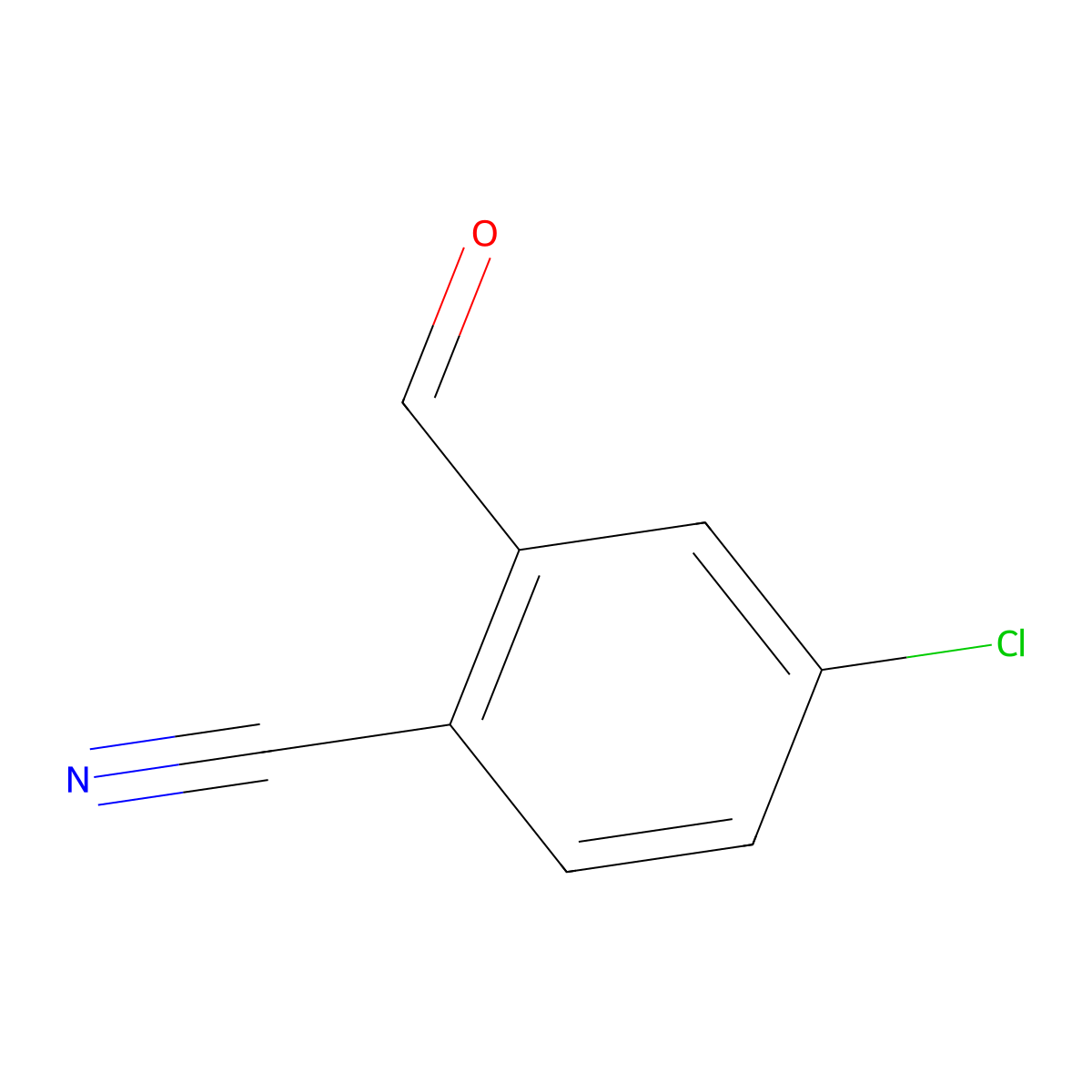 4-Chloro-2-formylbenzonitrile molecular structure, CAS 77532-89-9