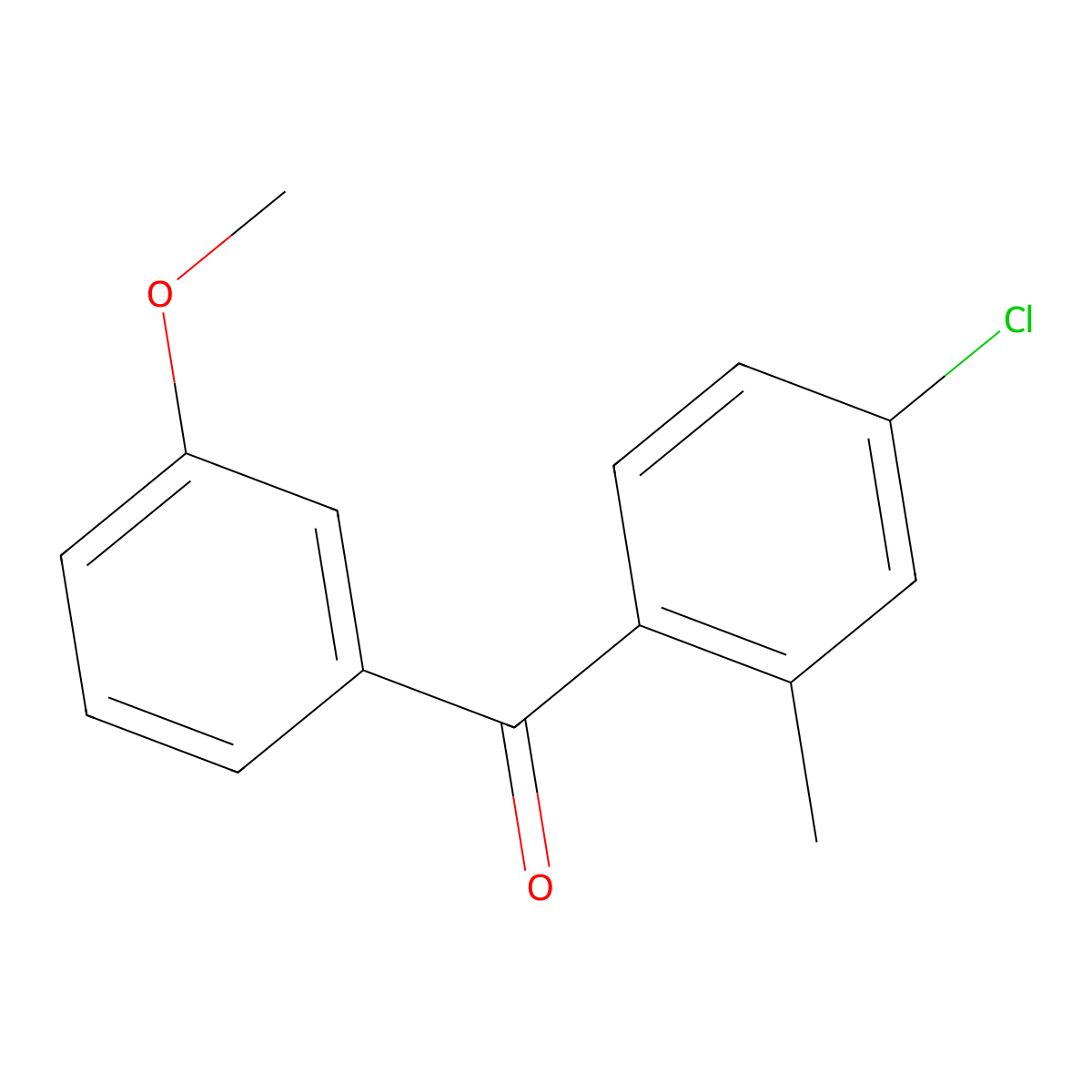 (4-Chloro-2-methylphenyl)(3-methoxyphenyl)methanone molecular structure, CAS 775329-34-5