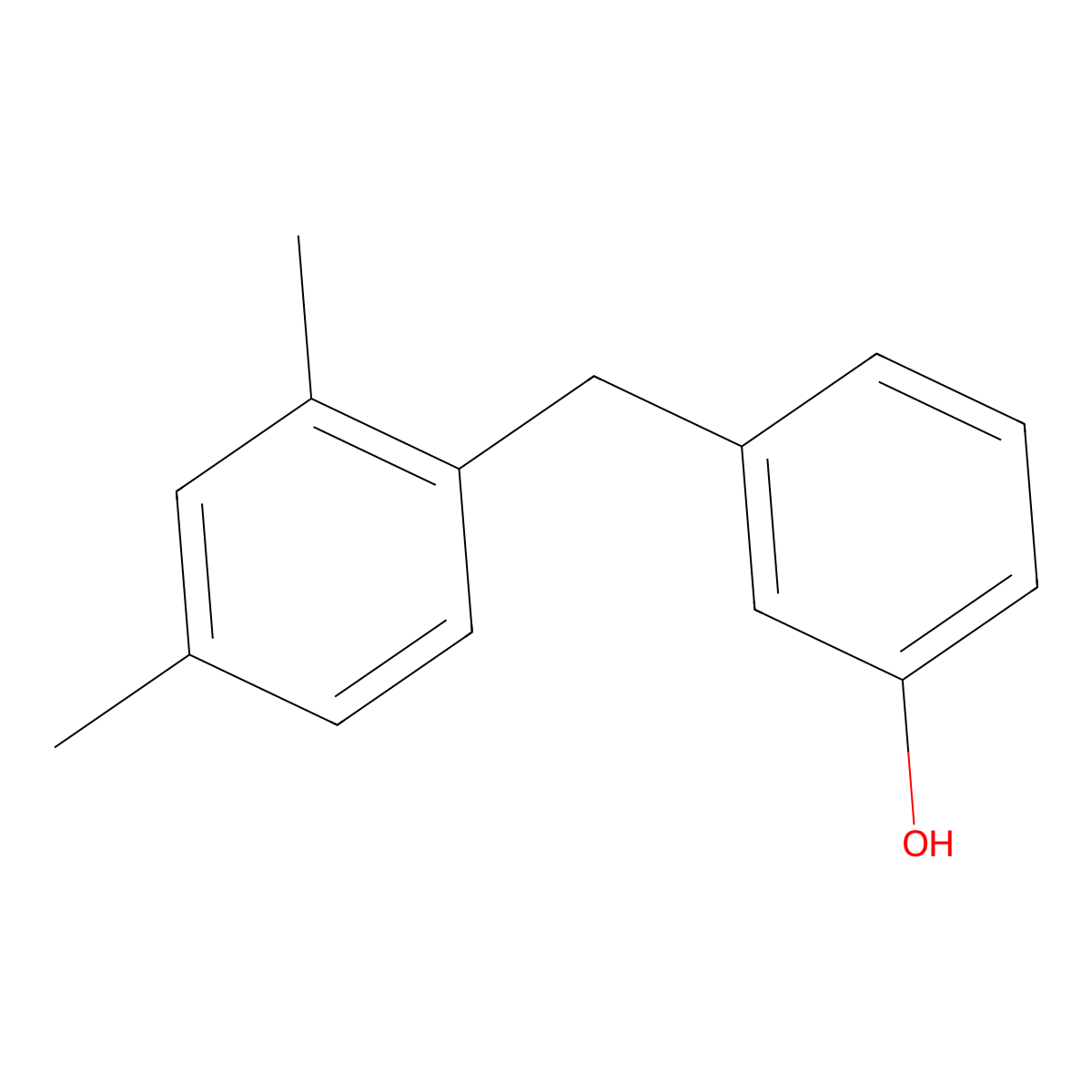 3-(2,4-Dimethylbenzyl)phenol molecular structure, CAS 775329-48-1