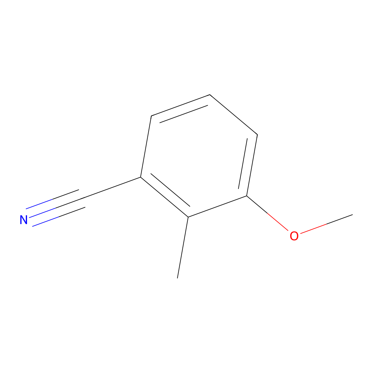 3-Methoxy-2-methylbenzonitrile molecular structure, CAS 77533-17-6