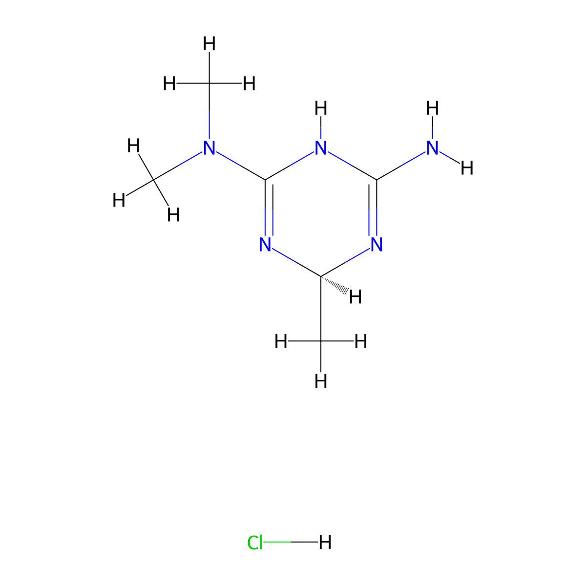 Imeglimin Hydrochloride molecular structure, CAS 775351-61-6