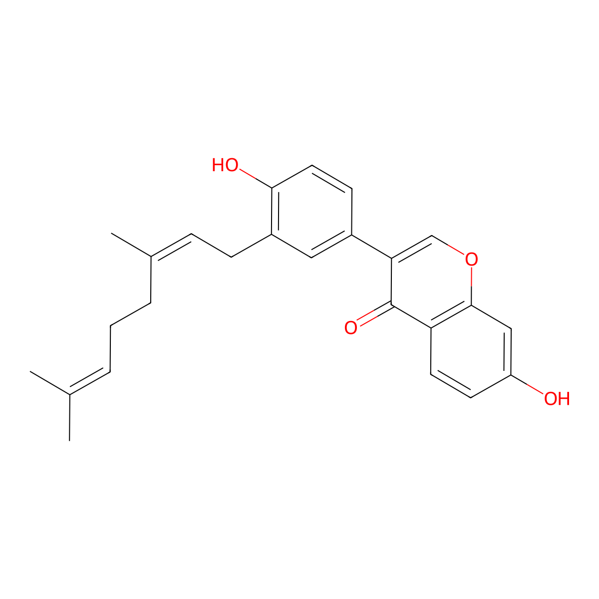 Corylifol A molecular structure, CAS 775351-88-7