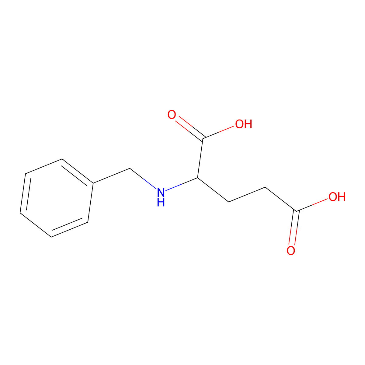 (S)-N-Benzylglutamic acid molecular structure, CAS 77539-18-5
