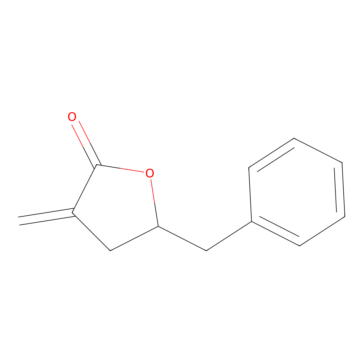 5-Benzyl-3-methylideneoxolan-2-one molecular structure, CAS 77547-07-0