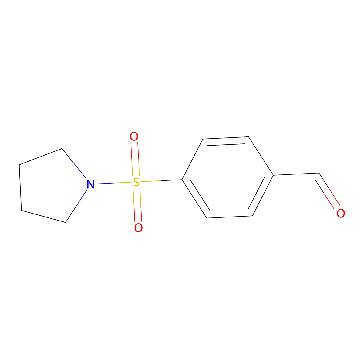 4-(Pyrrolidine-1-sulfonyl)benzaldehyde molecular structure, CAS 77547-11-6
