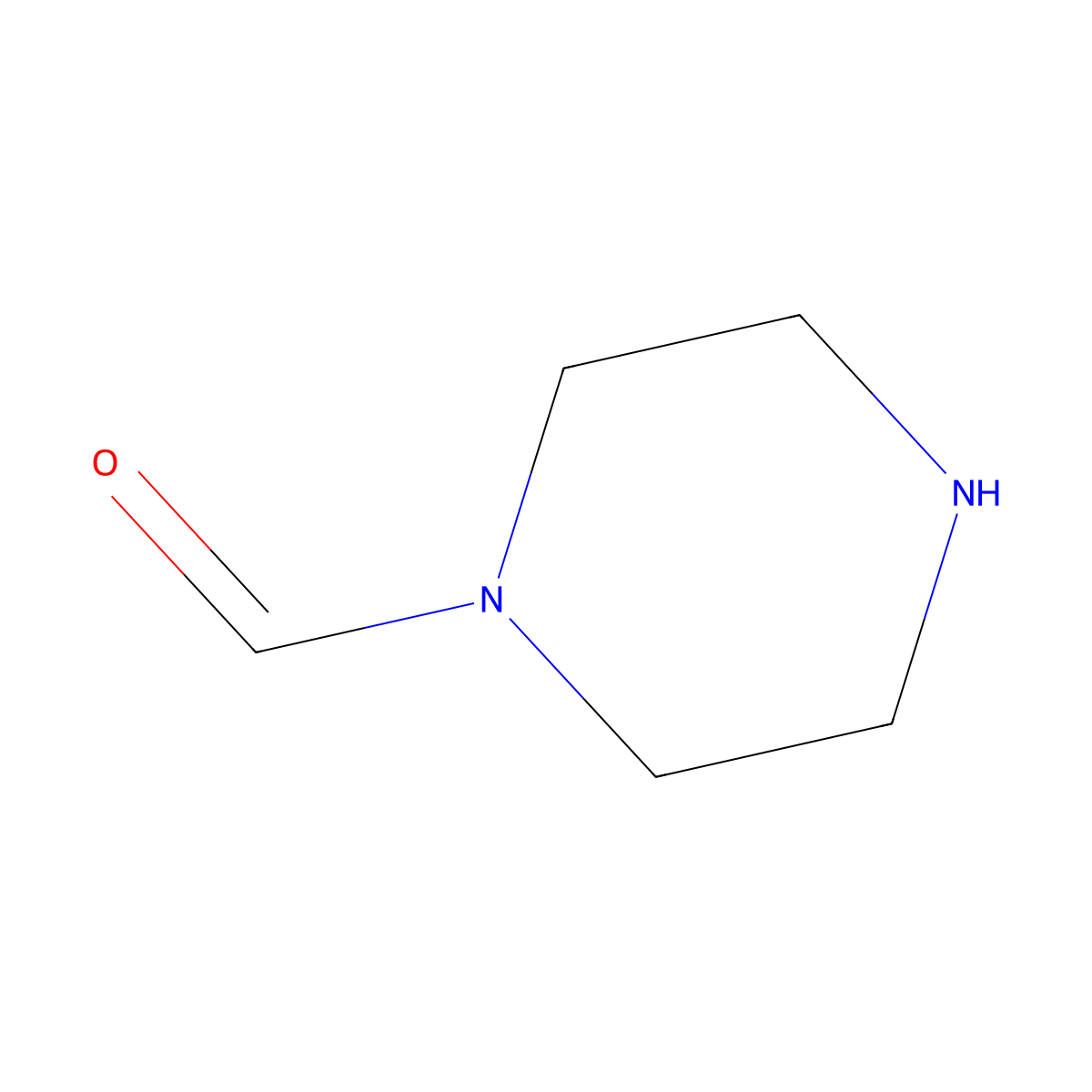 1-Piperazinecarboxaldehyde molecular structure, CAS 7755-92-2