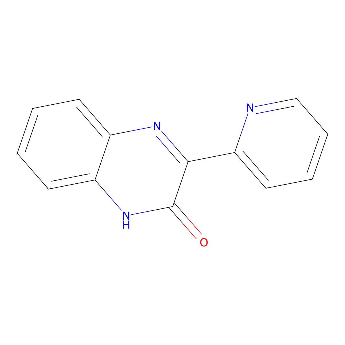 3-Pyridin-2-ylquinoxalin-2(1H)-one molecular structure, CAS 7755-93-3