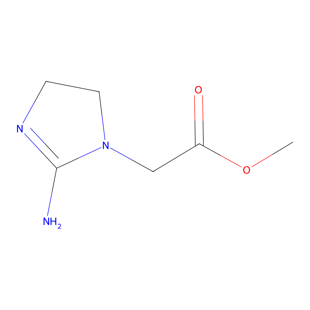1H-Imidazole-1-acetic acid, 2-amino-4,5-dihydro-, methyl ester molecular structure, CAS 775517-90-3