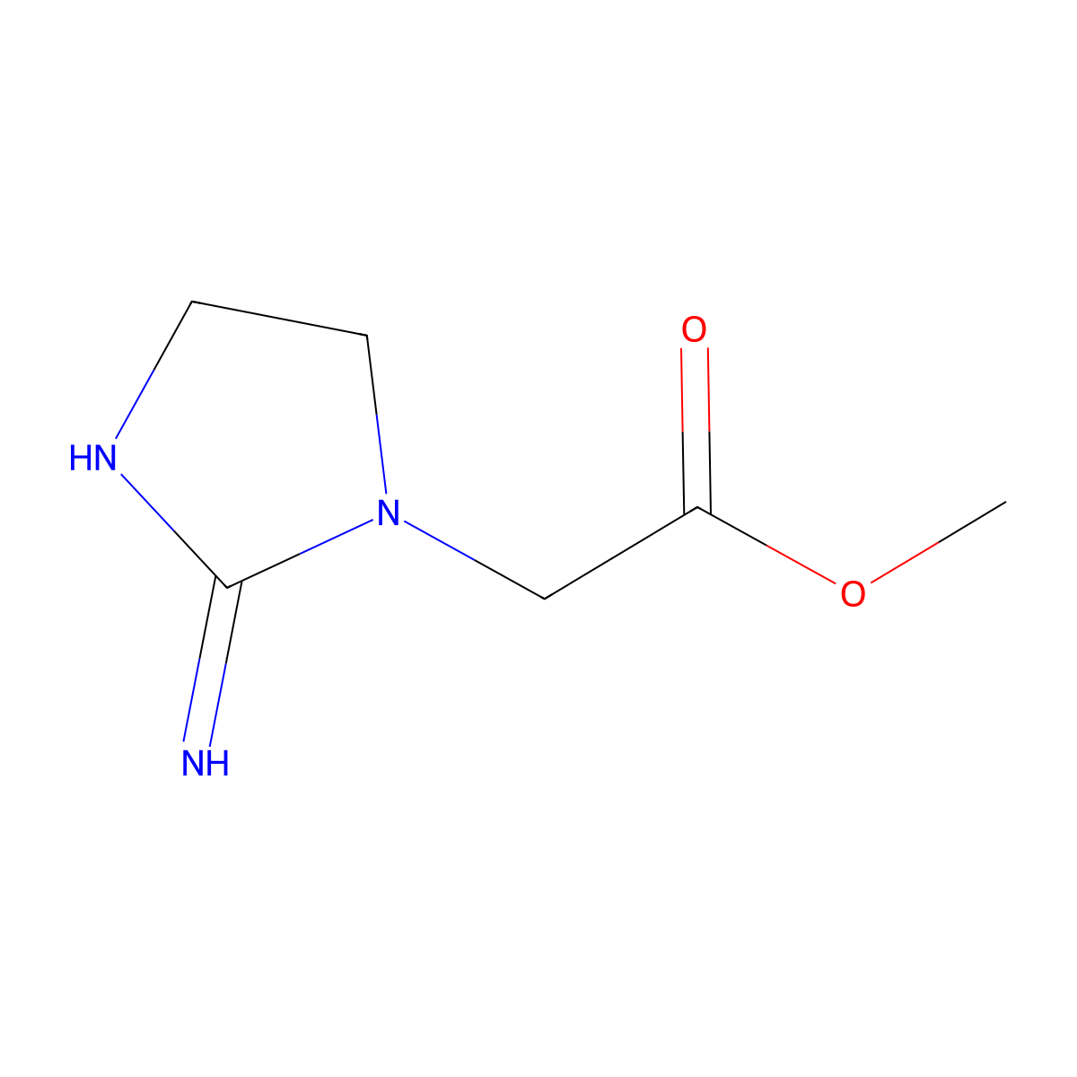 1H-Imidazole-1-acetic acid, 2-amino-4,5-dihydro-, methyl ester molecular structure, CAS 775517-90-3