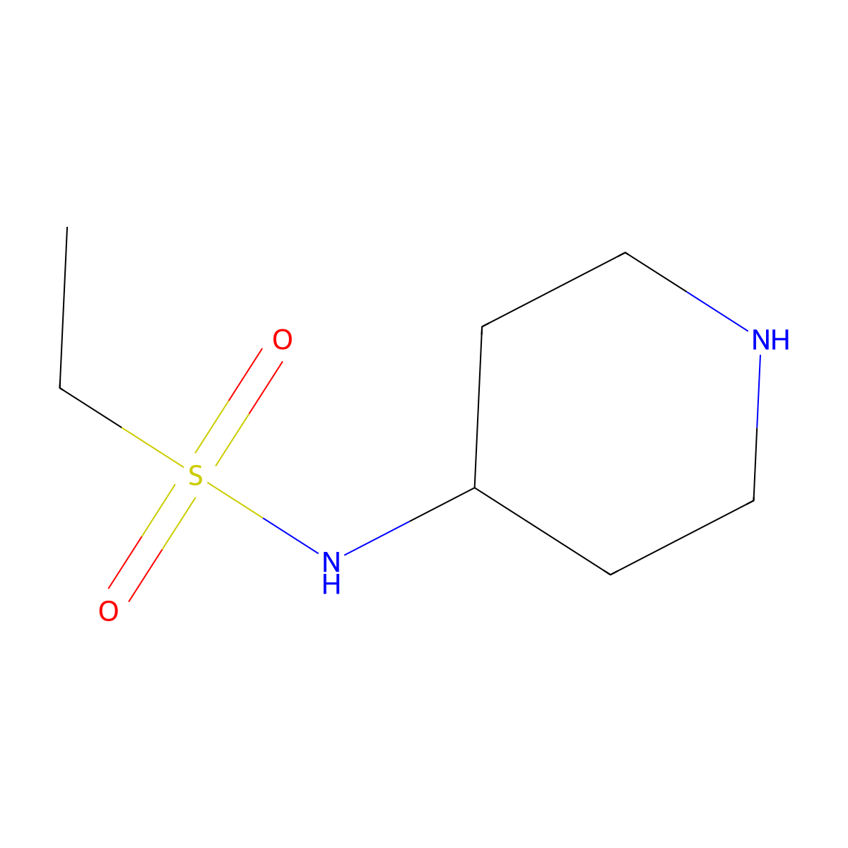 N-(Piperidin-4-yl)ethane-1-sulfonamide molecular structure, CAS 775527-39-4