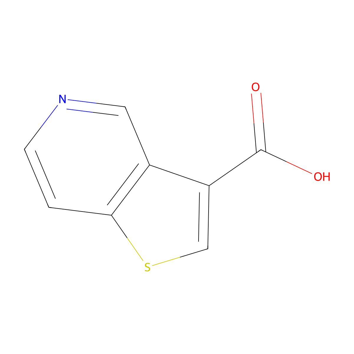 Thieno[3,2-c]pyridine-3-carboxylic acid molecular structure, CAS 775530-45-5