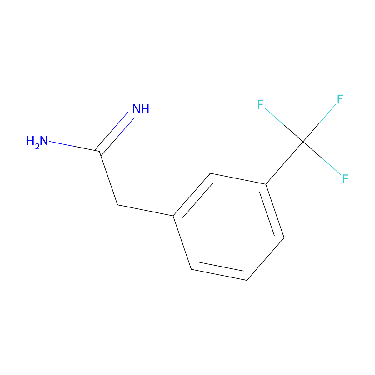 2-(3-(Trifluoromethyl)phenyl)acetamidine molecular structure, CAS 775544-69-9