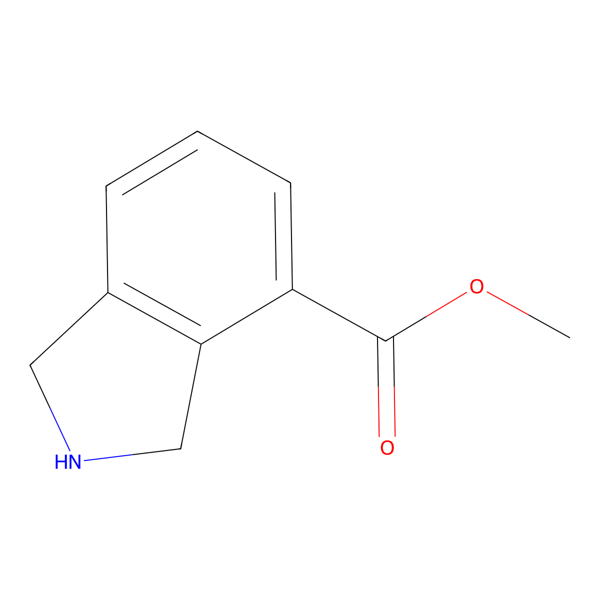 Methyl isoindoline-4-carboxylate molecular structure, CAS 775545-06-7