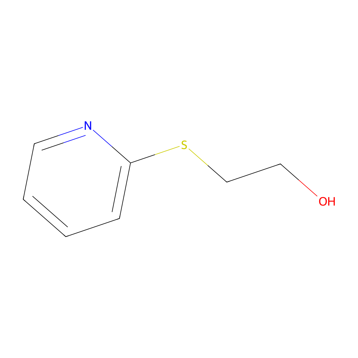 2-(2-Pyridylthio)ethan-1-ol molecular structure, CAS 77555-27-2