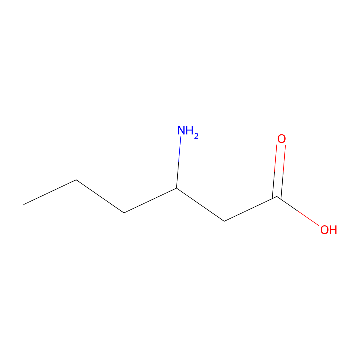 (3R)-3-Aminohexanoic acid molecular structure, CAS 775551-50-3