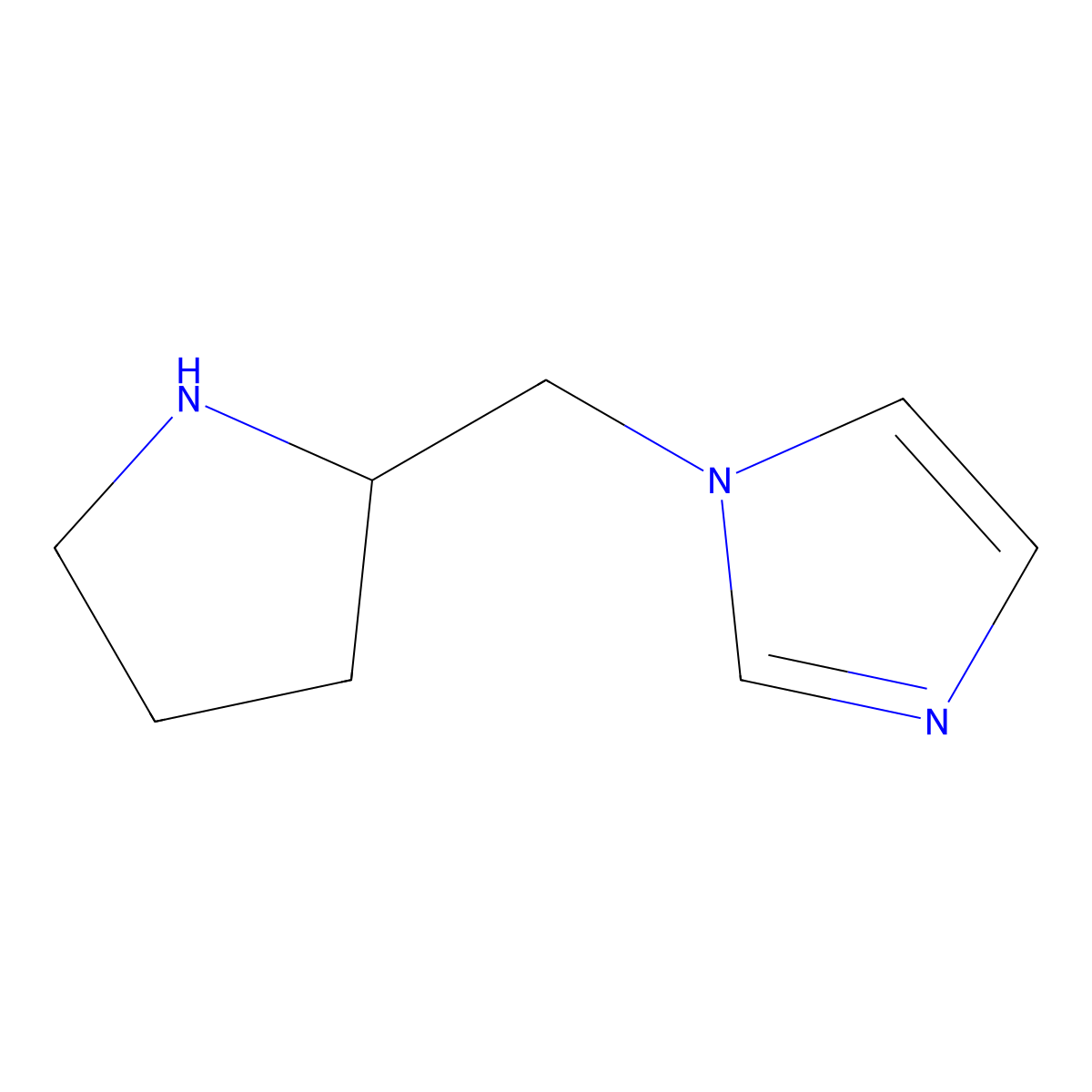 (S)-1-(Pyrrolidin-2-ylmethyl)-1H-imidazole molecular structure, CAS 775567-38-9