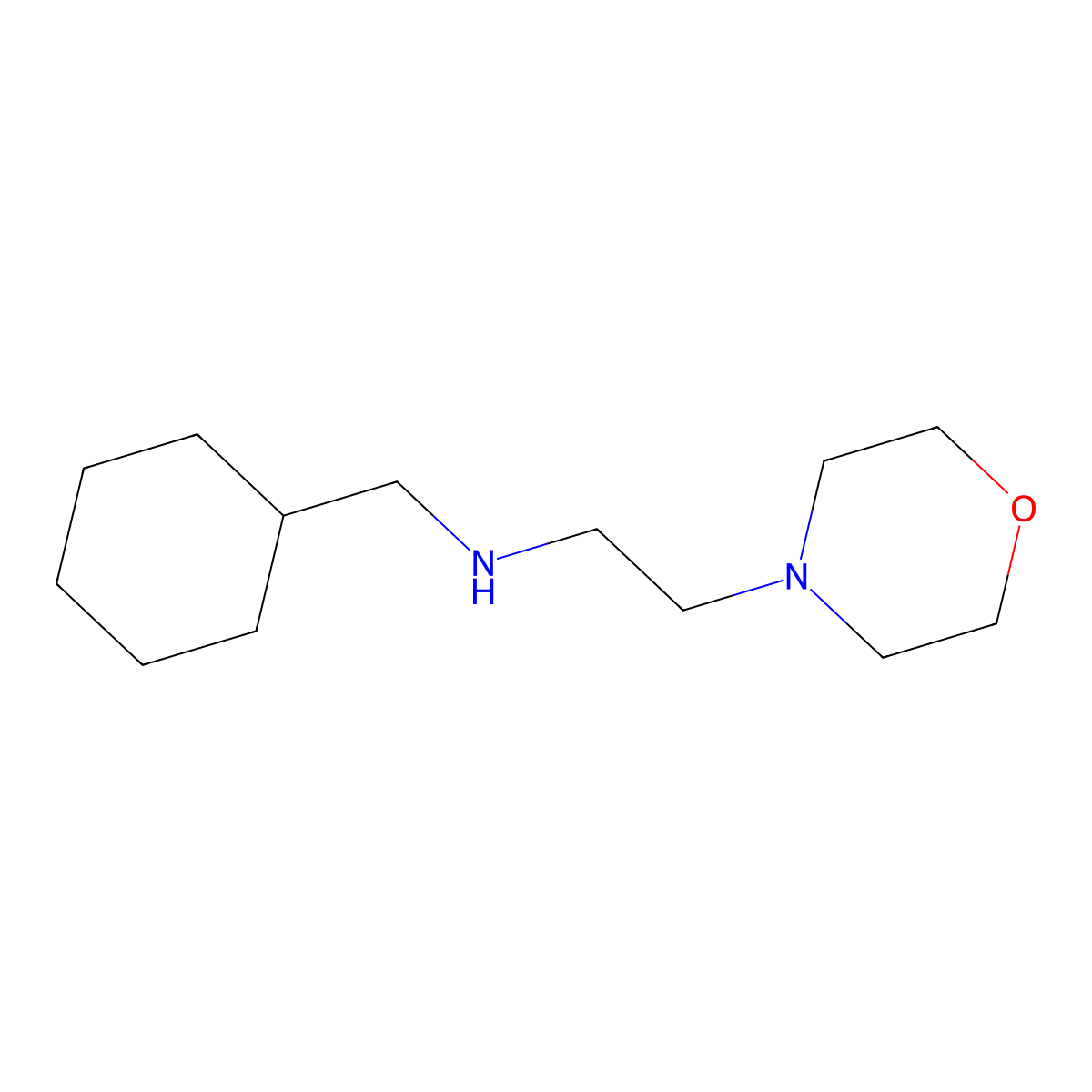 N-(cyclohexylmethyl)-2-morpholin-4-ylethanamine molecular structure, CAS 775568-93-9