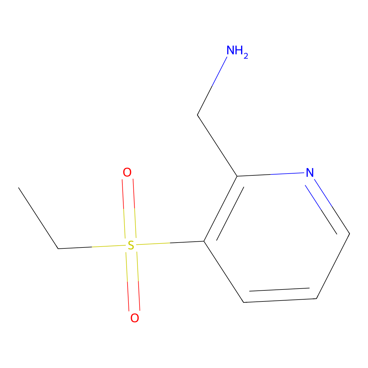 1-[3-(Ethanesulfonyl)pyridin-2-yl]methanamine molecular structure, CAS 775569-87-4