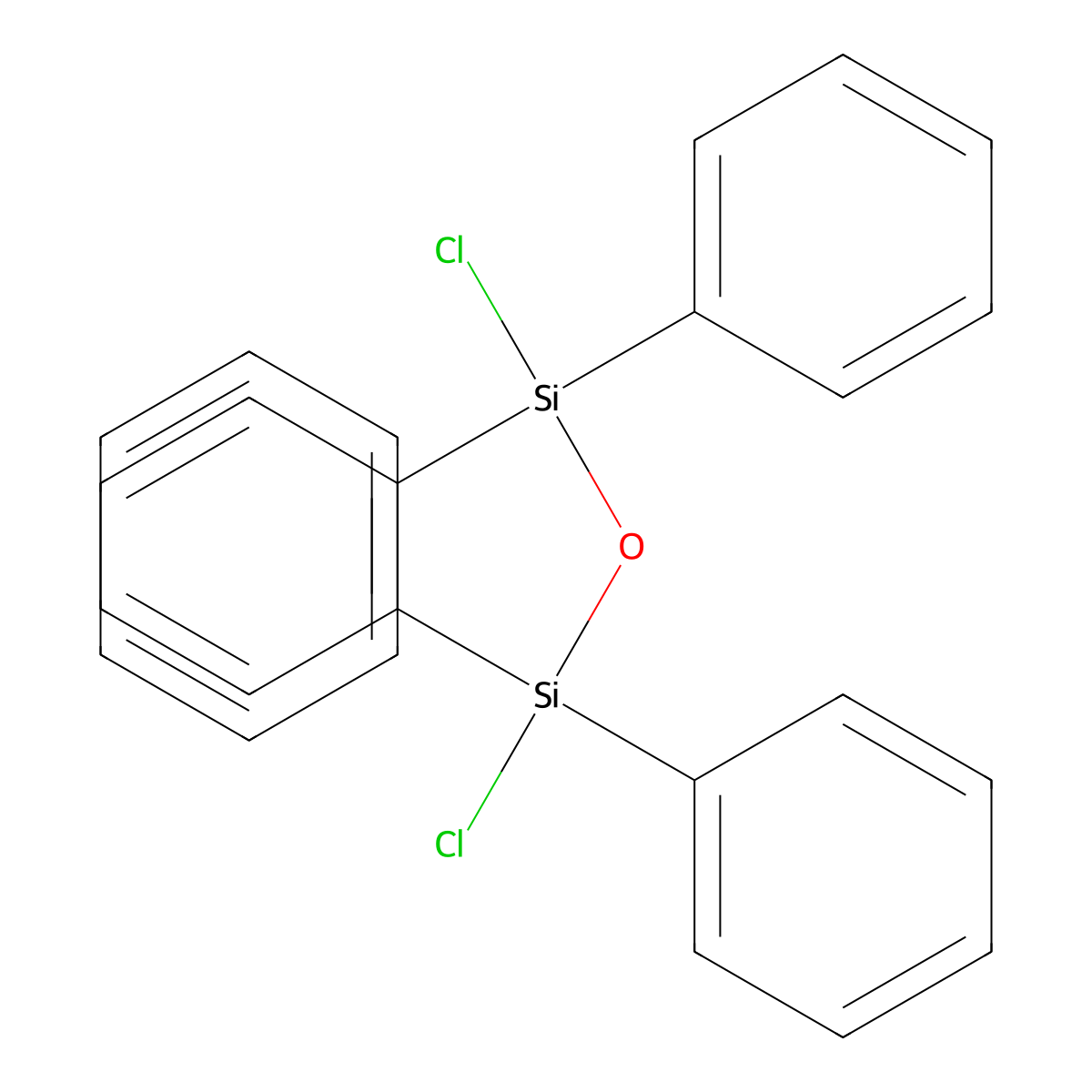 Disiloxane, 1,3-dichloro-1,1,3,3-tetraphenyl- molecular structure, CAS 7756-87-8
