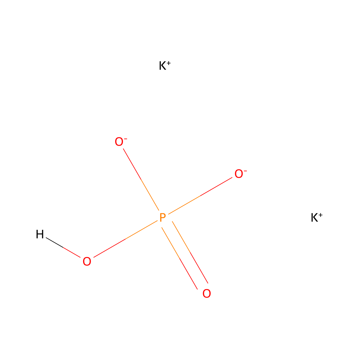 Potassium Phosphate, Dibasic molecular structure, CAS 7758-11-4