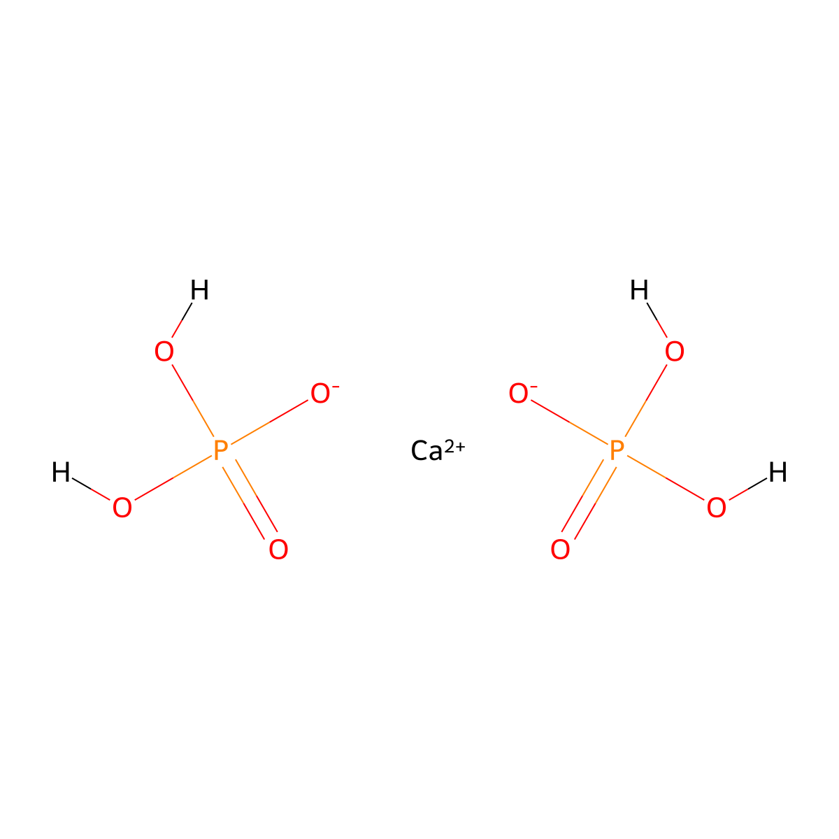 Calcium Dihydrogen Phosphate molecular structure, CAS 7758-23-8