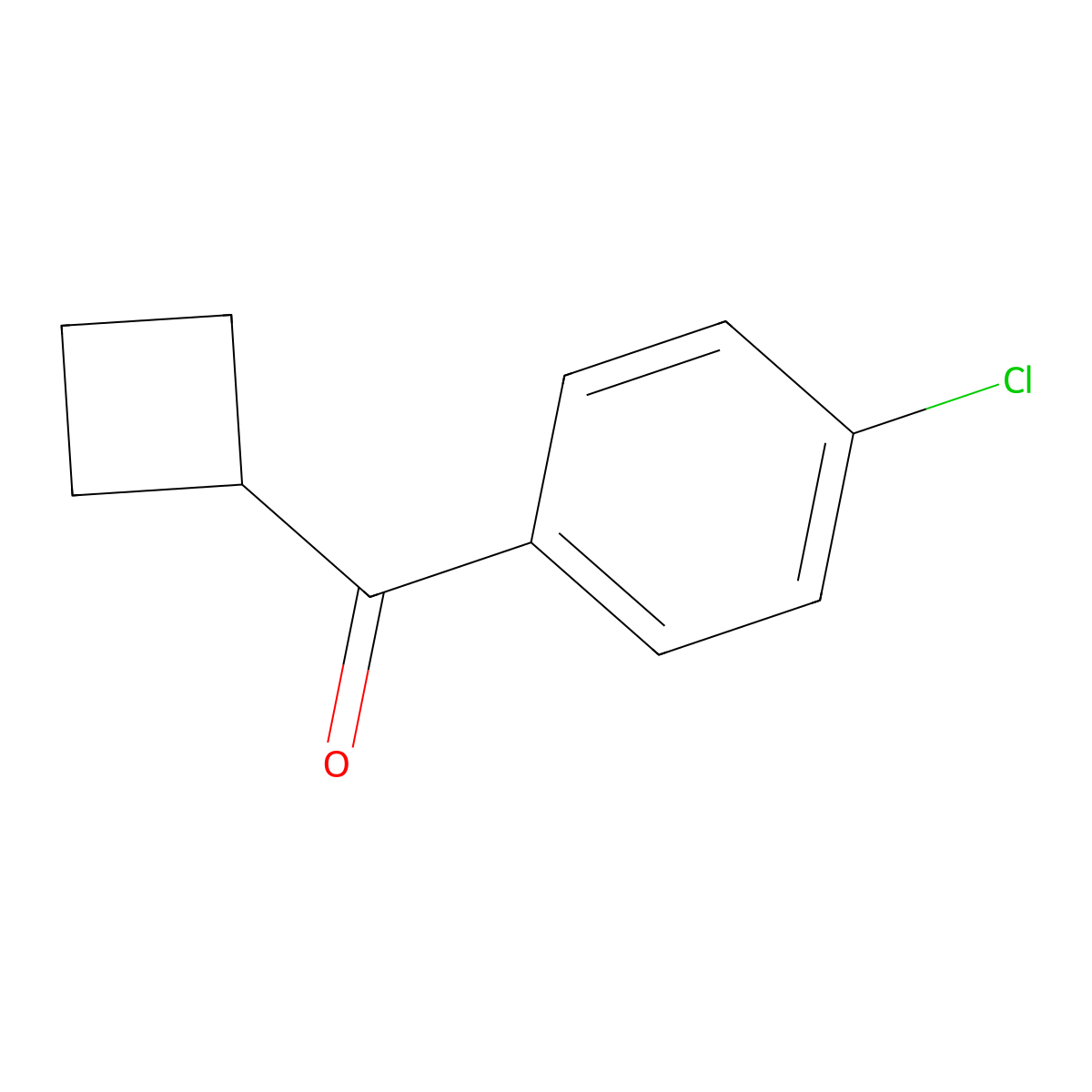 4-Chlorophenyl cyclobutyl ketone molecular structure, CAS 77585-25-2