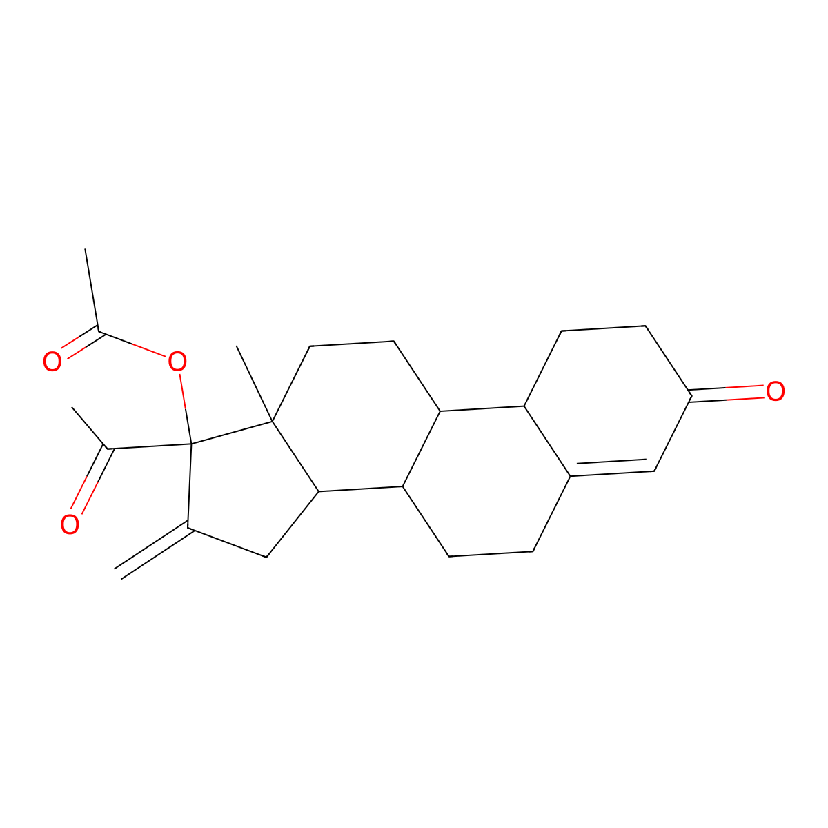 Segesterone Acetate molecular structure, CAS 7759-35-5