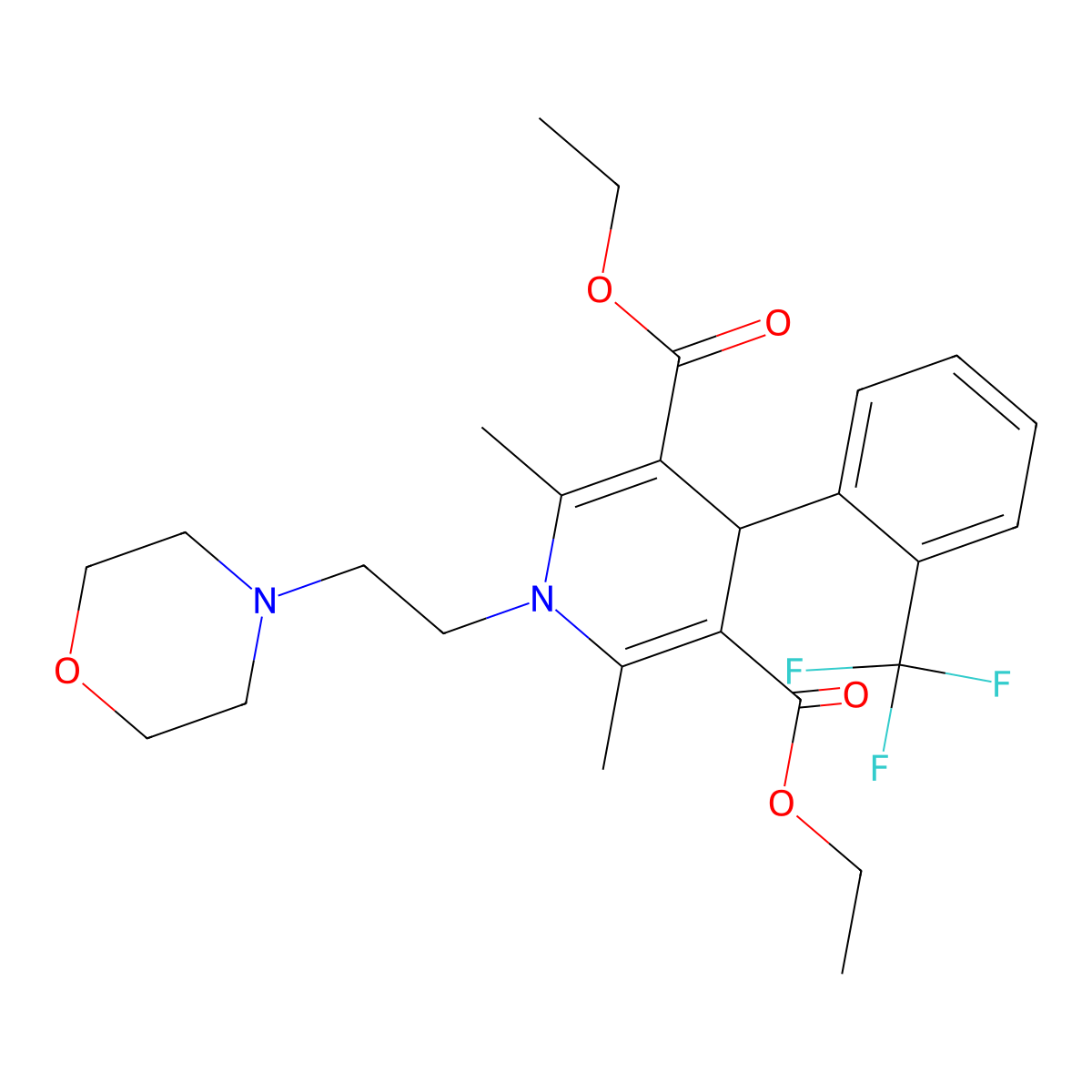 Flordipine molecular structure, CAS 77590-96-6