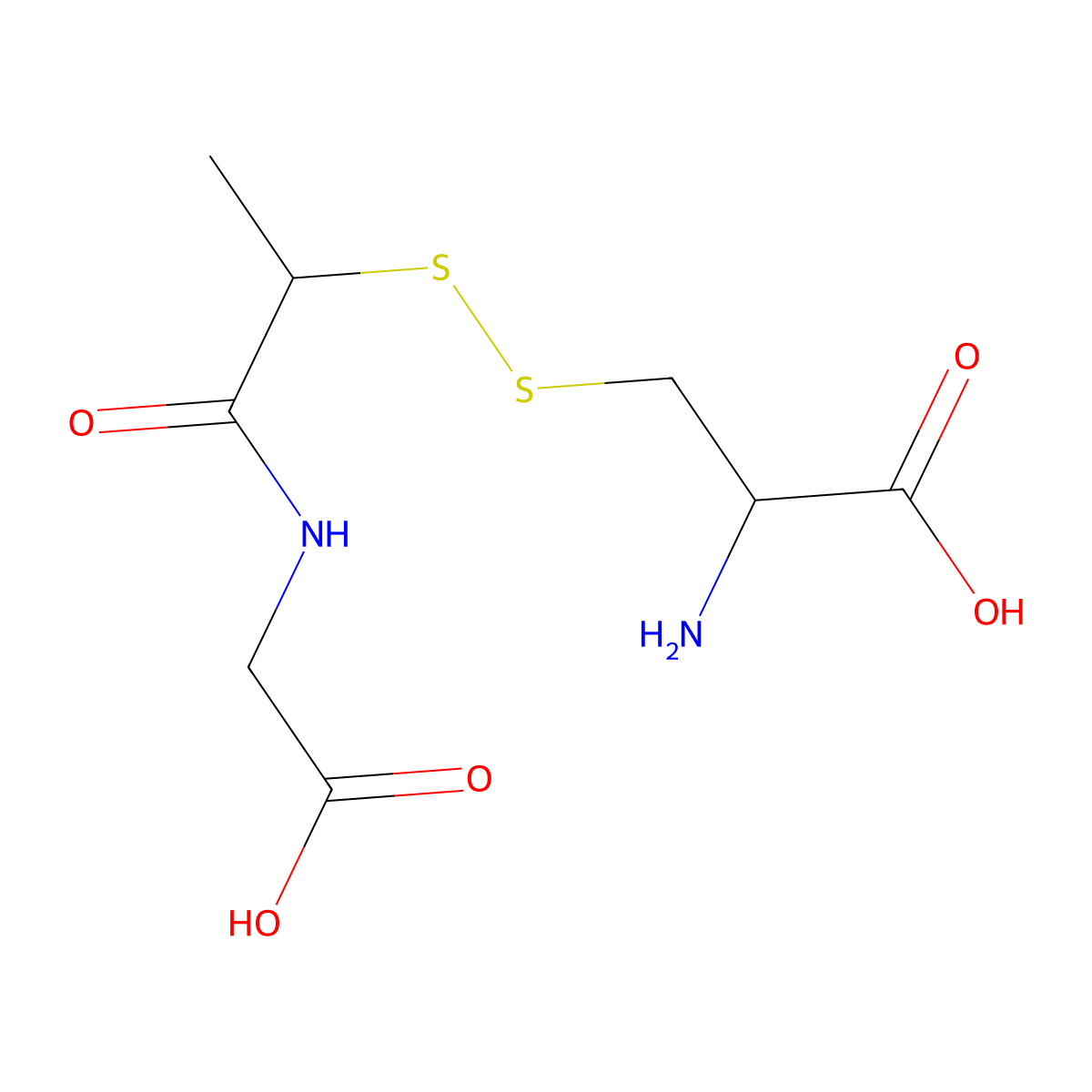 Thiola-cysteine disulfide molecular structure, CAS 77591-18-5