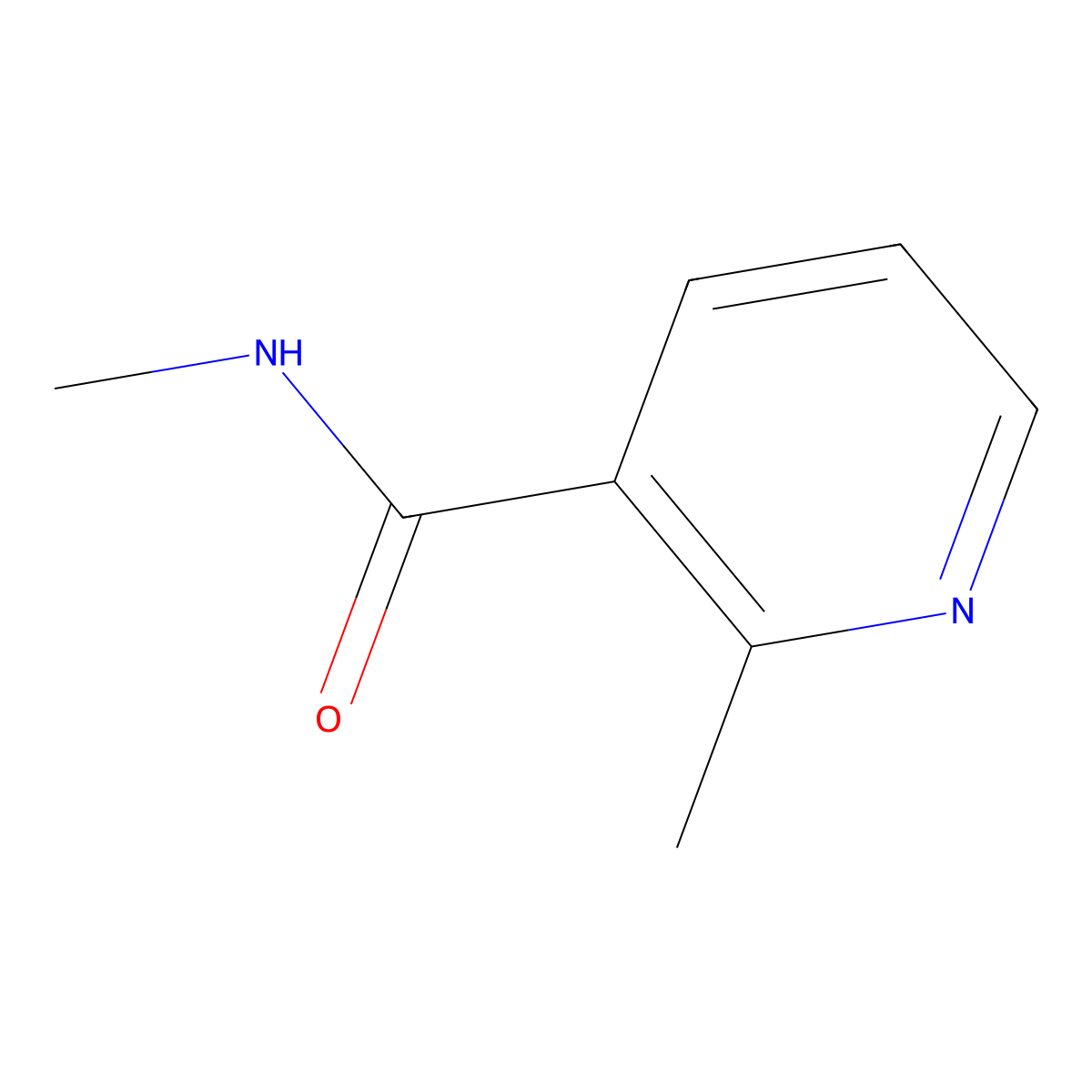 N,2-Dimethyl-3-pyridinecarboxamide molecular structure, CAS 77594-56-0