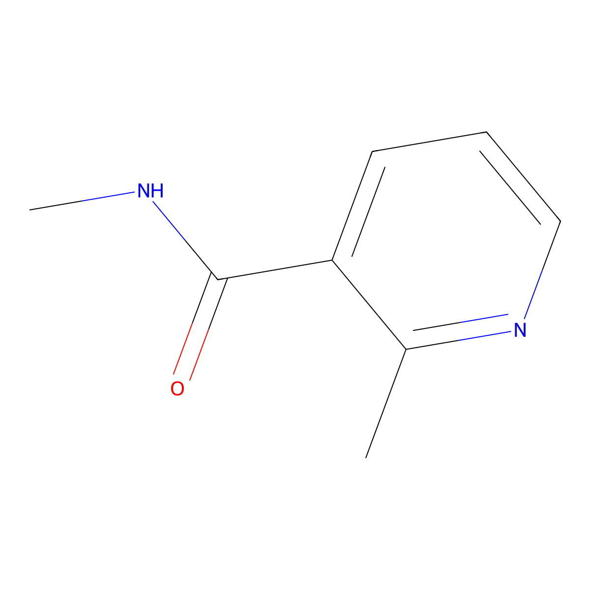 N,2-Dimethyl-3-pyridinecarboxamide molecular structure, CAS 77594-56-0